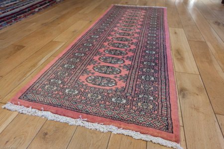 Hand-Knotted Bokhara Runner From Pakistan
