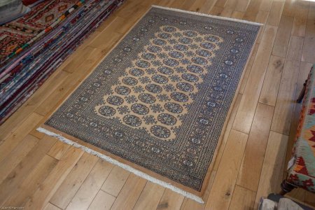 Hand-Knotted Bokhara Rug From Pakistan