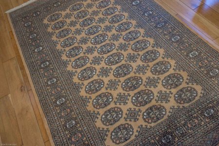 Hand-Knotted Bokhara Rug From Pakistan