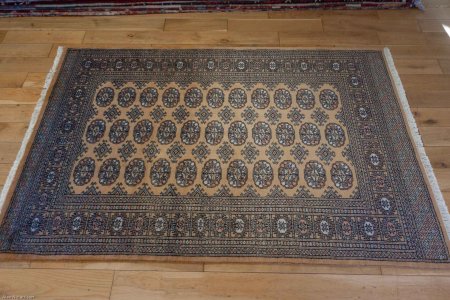 Hand-Knotted Bokhara Rug From Pakistan