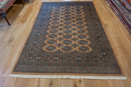 Hand-Knotted Bokhara Rug From Pakistan