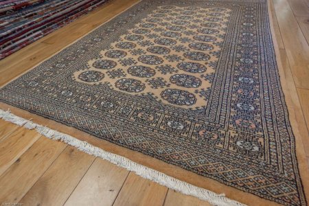 Hand-Knotted Bokhara Rug From Pakistan