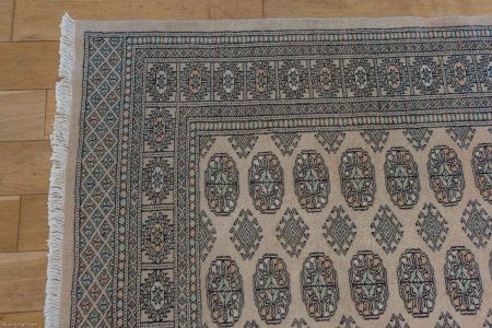 Hand-Knotted Bokhara Rug From Pakistan