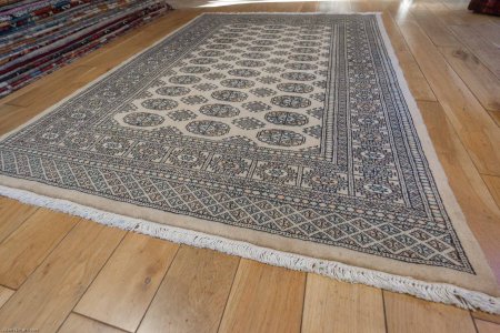 Hand-Knotted Bokhara Rug From Pakistan