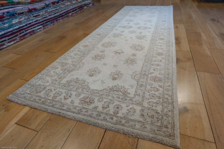 Hand-Knotted Ziegler Runner From Afghanistan