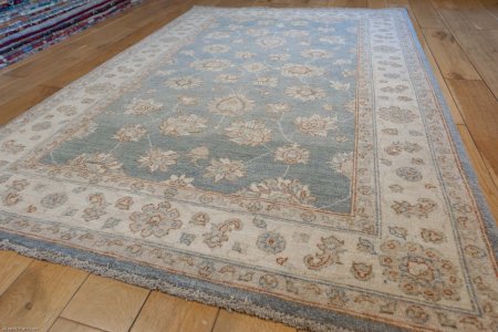 Hand-Knotted Ziegler Rug From Afghanistan