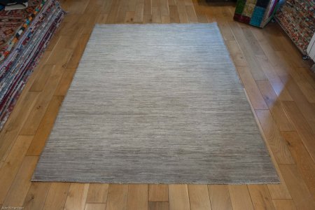 Hand-Knotted Berber Natural Rug From Afghanistan