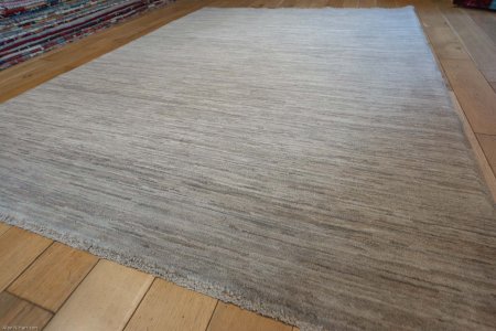 Hand-Knotted Berber Natural Rug From Afghanistan