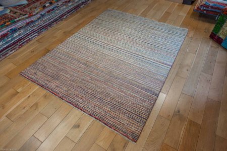 Hand-Knotted Berber Natural Rug From Afghanistan