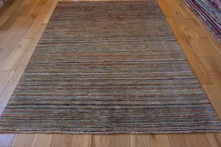 Hand-Knotted Berber Natural Rug From Afghanistan