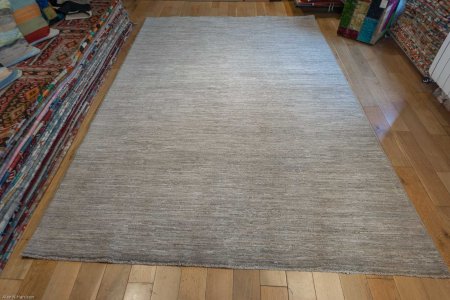 Hand-Knotted Berber Natural Rug From Afghanistan