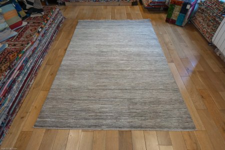 Hand-Knotted Berber Natural Rug From Afghanistan