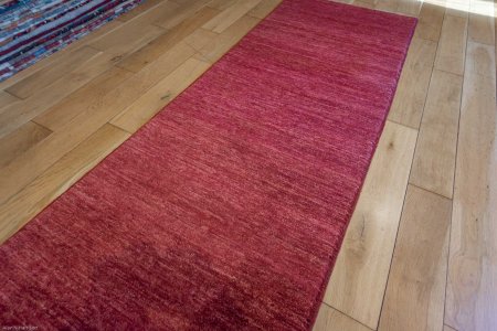 Hand-Knotted Berber Natural Runner From Afghanistan