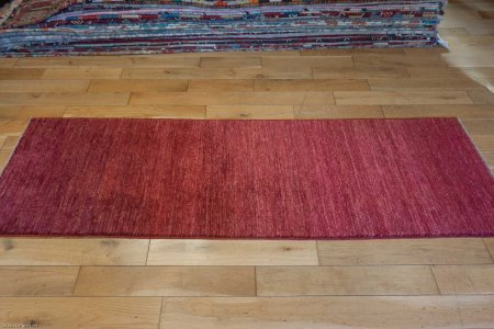 Hand-Knotted Berber Natural Runner From Afghanistan