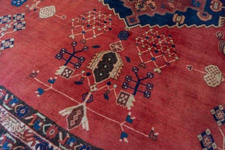 Hand-Knotted Sirjand Rug From Iran (Persian)