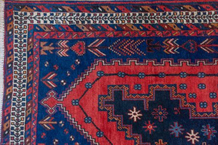 Hand-Knotted Sirjand Rug From Iran (Persian)