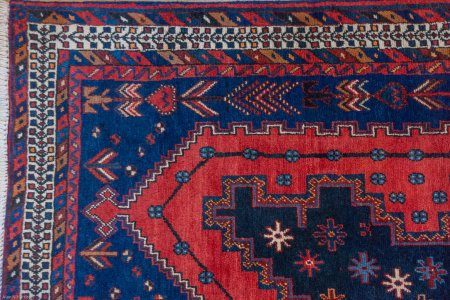 Hand-Knotted Sirjand Rug From Iran (Persian)