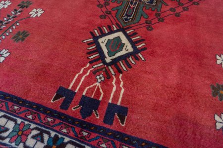 Hand-Knotted Sirjand Rug From Iran (Persian)