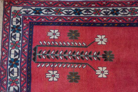 Hand-Knotted Sirjand Rug From Iran (Persian)