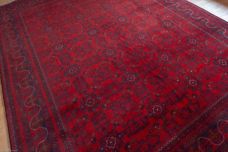 Hand-Knotted Khan Mahomadi Rug From Afghanistan