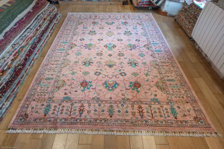 Hand-Knotted Sultanabad Rug From Afghanistan