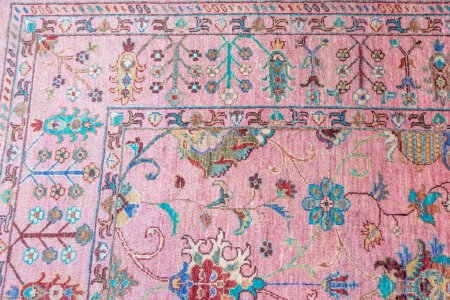 Hand-Knotted Sultanabad Rug From Afghanistan