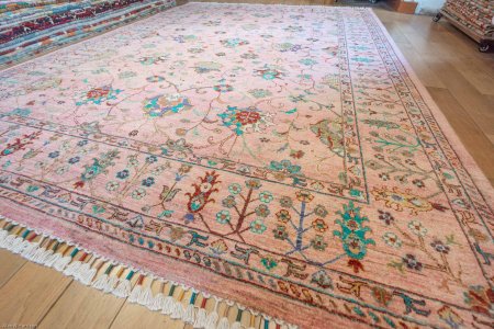 Hand-Knotted Sultanabad Rug From Afghanistan