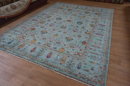 Hand-Knotted Sultanabad Rug From Afghanistan