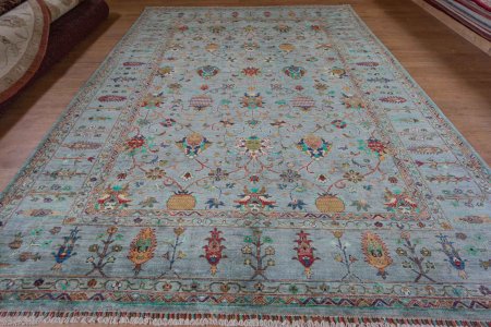 Hand-Knotted Sultanabad Rug From Afghanistan