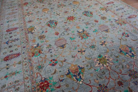 Hand-Knotted Sultanabad Rug From Afghanistan