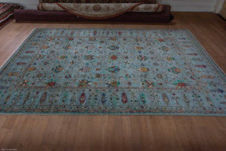 Hand-Knotted Sultanabad Rug From Afghanistan