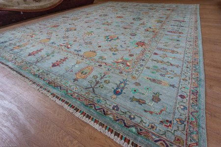 Hand-Knotted Sultanabad Rug From Afghanistan