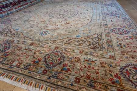 Hand-Knotted Fine Sultani Rug From Afghanistan