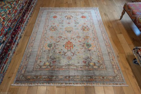 Hand-Knotted Sultanabad Rug From Afghanistan