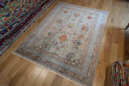 Hand-Knotted Sultanabad Rug From Afghanistan