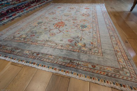 Hand-Knotted Sultanabad Rug From Afghanistan