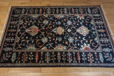 Hand-Knotted Sultanabad Rug From Afghanistan