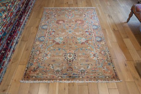 Hand-Knotted Sultanabad Rug From Afghanistan