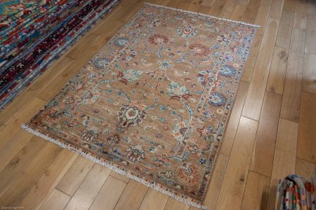 Hand-Knotted Sultanabad Rug From Afghanistan