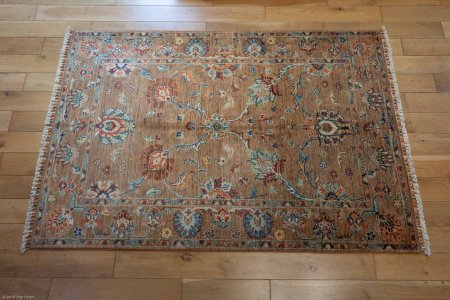 Hand-Knotted Sultanabad Rug From Afghanistan