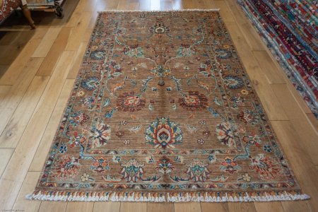 Hand-Knotted Sultanabad Rug From Afghanistan