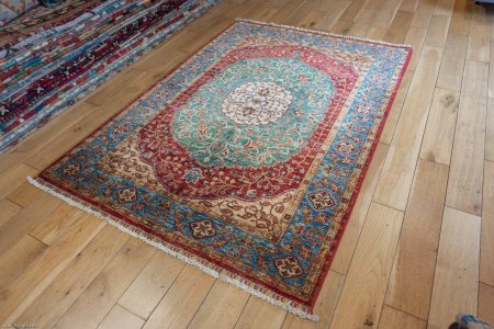 Hand-Knotted Fine Sultani Rug From Afghanistan