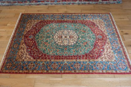 Hand-Knotted Fine Sultani Rug From Afghanistan