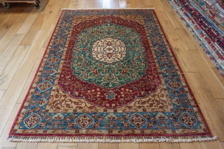 Hand-Knotted Fine Sultani Rug From Afghanistan