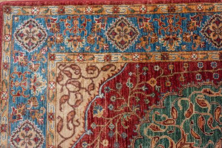 Hand-Knotted Fine Sultani Rug From Afghanistan