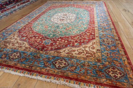 Hand-Knotted Fine Sultani Rug From Afghanistan