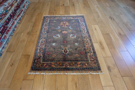 Hand-Knotted Sultanabad Rug From Afghanistan