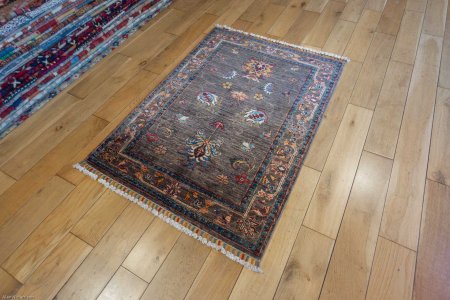 Hand-Knotted Sultanabad Rug From Afghanistan