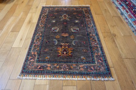 Hand-Knotted Sultanabad Rug From Afghanistan