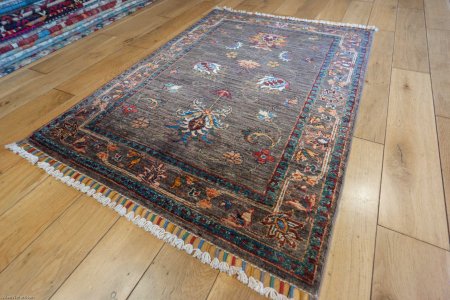 Hand-Knotted Sultanabad Rug From Afghanistan